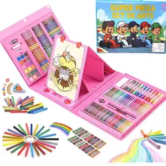 GENERICO - Set de 2 juegos de arte 208 piezas pinturas y acuarelas para pintar