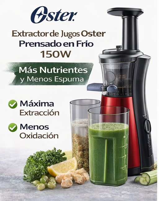 Extractor de Jugos Prensado en Frío 150W Slow Juicer Más Nutrientes y Menos Espuma FPSTJE4000R