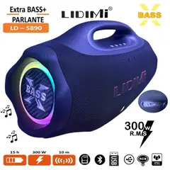 LIDIMI - Parlante Portátil BoomBox 4 Bluetooth LD-S890 Super 300W