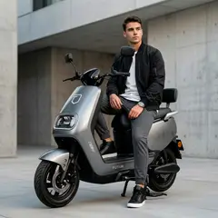 FUTUR - Moto Eléctrica TERA de Litio, 50kmh, 45km, 800W Gris