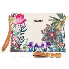 CHULA TULUM - CARTERA MODELO CLUTCH CON ESTAMPADO FLOR DE VERANO