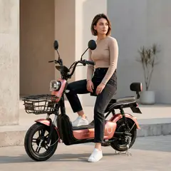 FUTUR - Bicimoto Eléctrica OXEN de Litio, 25kmh, 35km, 350W Golden Rose