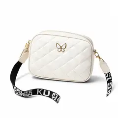 OEM - Cartera De Hombro Estilo Mariposa Blanco