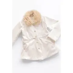 KIDS MASHMELO - Abrigo con Cuello Peluche para Niñas