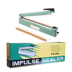 GENERICO - Selladora Industrial De Bolsas 40 Cm Manual 600W FS-400