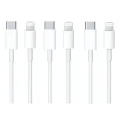 GENERICO - 03 Cable Lightning A Usb Tipo C Pack