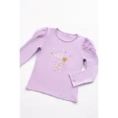 KIDS MASHMELO - Polo con Tull Estrellas en Hombros para niñas