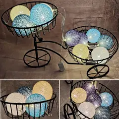 GENERICO - Macetero Cestas multifunción organizador decorativa + Luces