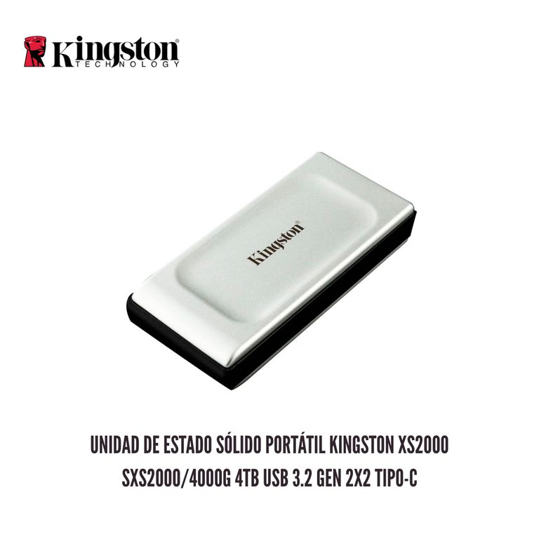 Unidad de Estado Sólido Portátil XS2000 SXS2000-4000G 4TB USB 3.2 Gen 2x2 Tipo-C