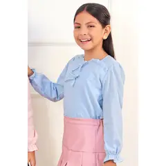 KIDS MASHMELO - Blusa en Tela Labrada para niñas