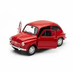 TOYNG - Auto de Metal Fiat 600 a Escala 1:34-1:39 Welly