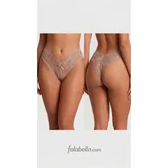 GENERICO - Pack x6 Colaless de Encaje Premium - Colores Variados