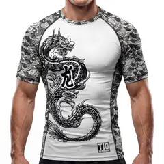 GENERICO - Polo Licra Compresor Ryu White TIO Rashguard