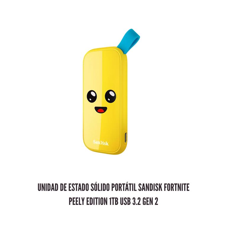 Unidad de Estado Sólido Portátil Fortnite Peely Edition 1TB USB 3.2 Gen 2