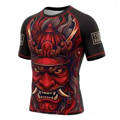 GENERICO - Polo Licra de Compresión Demon Maw - TIO Rashguard - Manga Corta