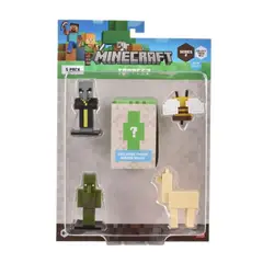 MINECRAFT - Set 5 Figuras Toppeez 6 Cm - Evocador Con Figura Sorpresa