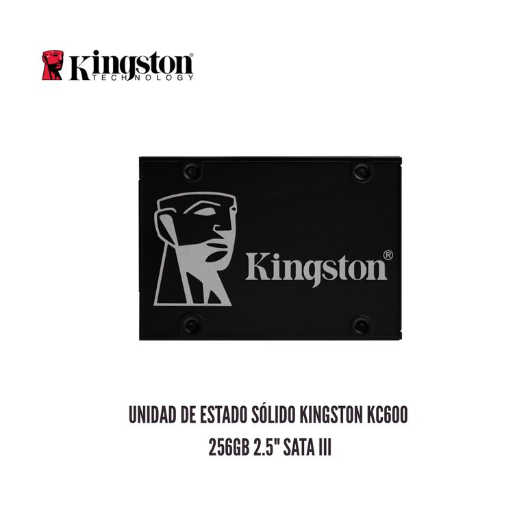 Unidad de Estado Sólido KC600 256GB 2.5 SATA III