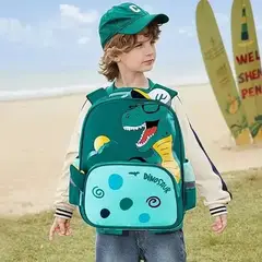 GENERICO - MOCHILA DE NIÑOS MODELO DINO  A5 COLORES
