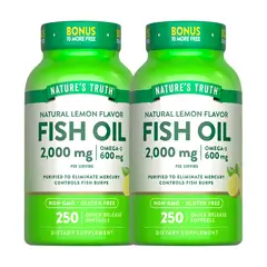 NATURE'S TRUTH - Fish Oil 2000mg / Omega 3 - 250 Cápsulas