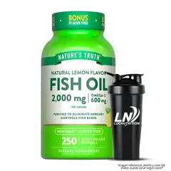 Nature'S Truth - Fish Oil 2000mg / Omega 3 - 250 Cápsulas + Shaker