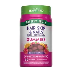Nature'S Truth - Hair, Skin & Nails / Biotina 2500 mcg - 80 Gomitas