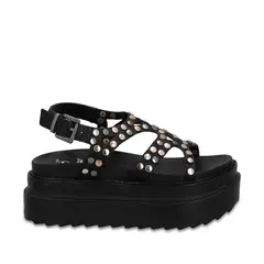 Gotta - Sandalia Plataforma Negra Mujer 25236