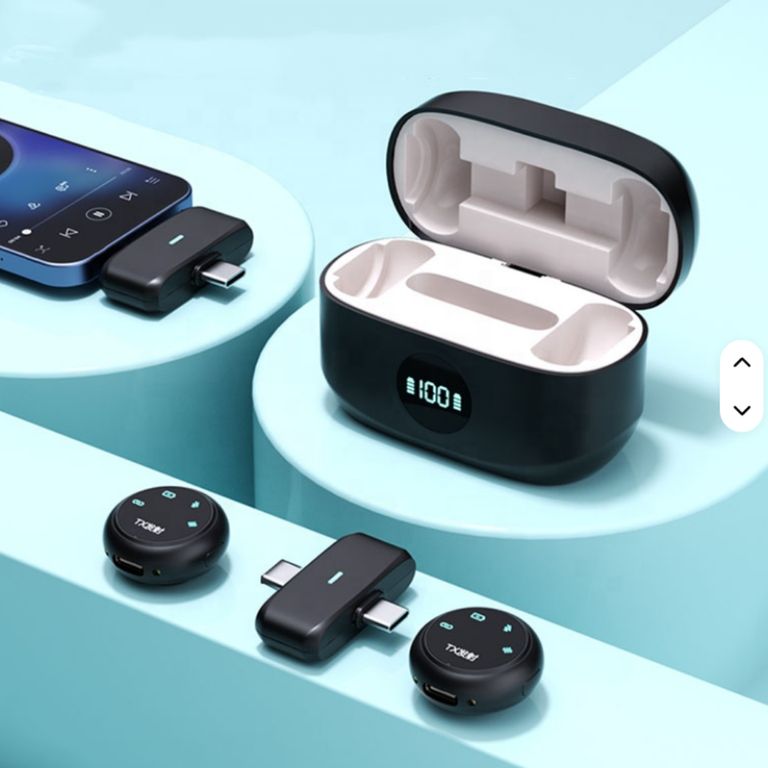 Micrófono Solapero Imantado Lightning con Cancelacion de Ruido