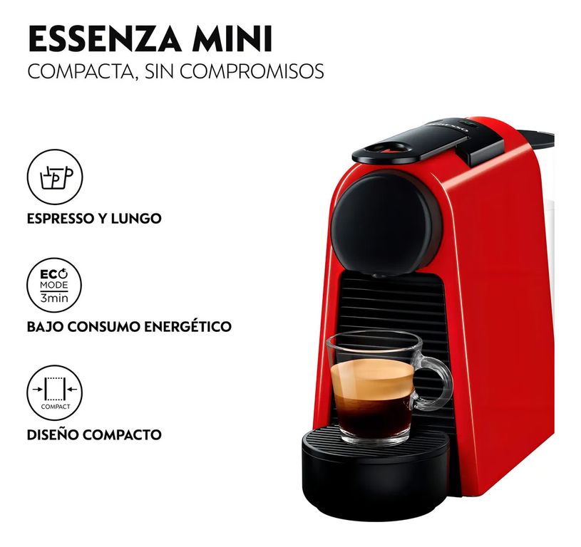 Cafetera Essenza Mini D30 Red Color Rojo