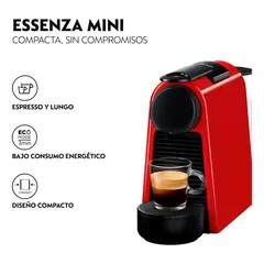 NESPRESSO - Cafetera Essenza Mini D30 Red Color Rojo