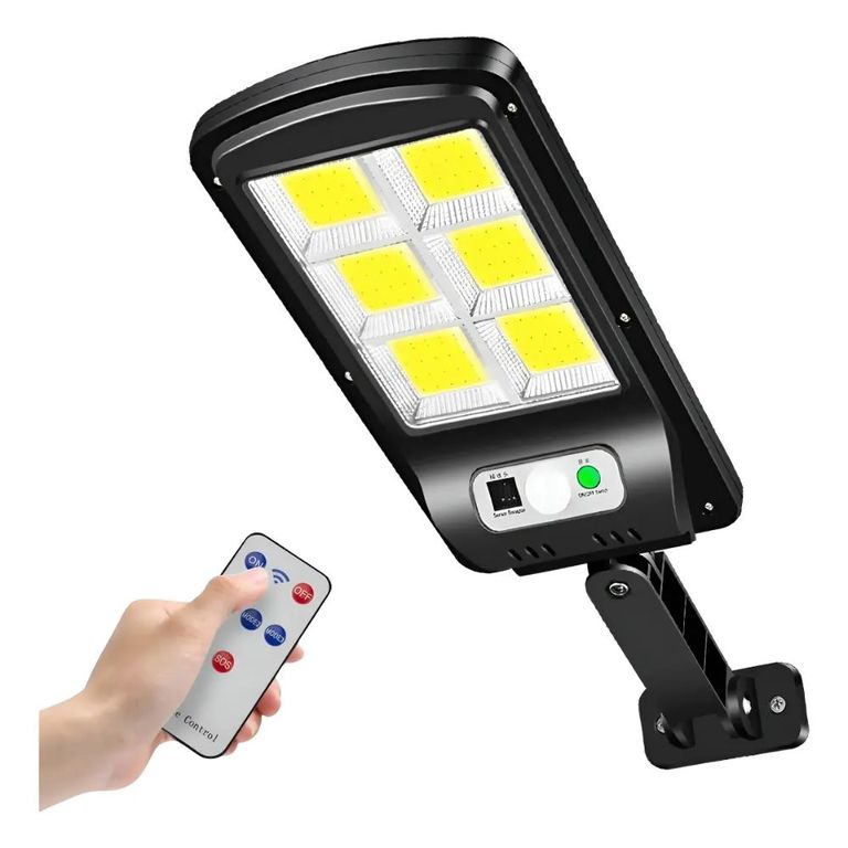 Foco LED Con Panel Solar Y Sensor De Movimiento
