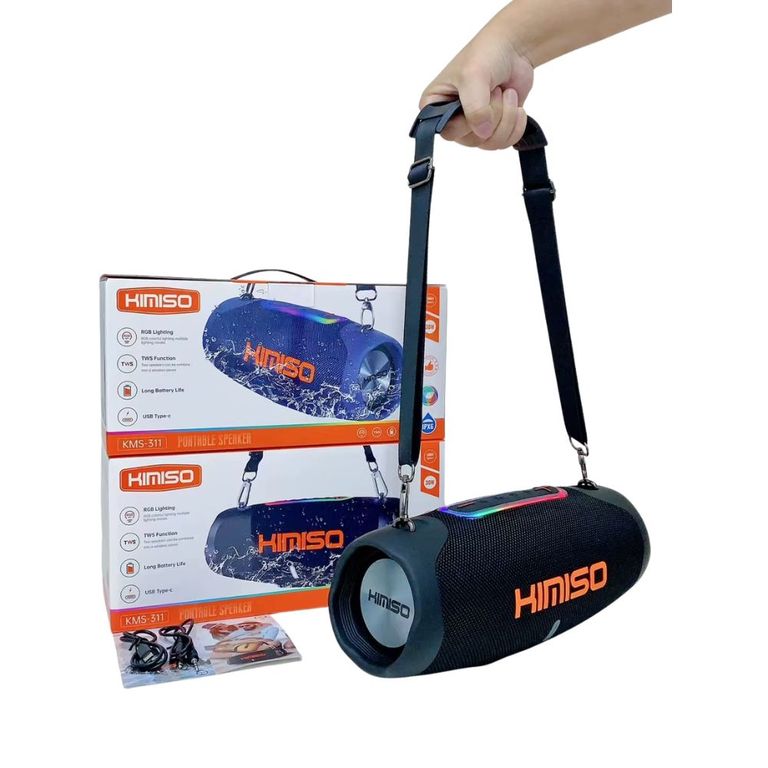 Parlante Bluetooth Kimiso KMS-1311 Con Radio FM Y Luces