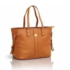 INDEMA - Tote Bag Bolso Elegante Cuero PU - Diseño Amplio y Funcional Camel