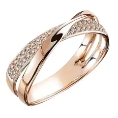 GENERICO - Anillo de Compromiso Cruz Elegante