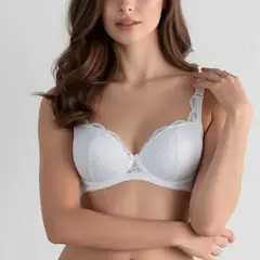 Peter Pan - Brasier Realce Medio Con Aro Encaje Blanco 5144