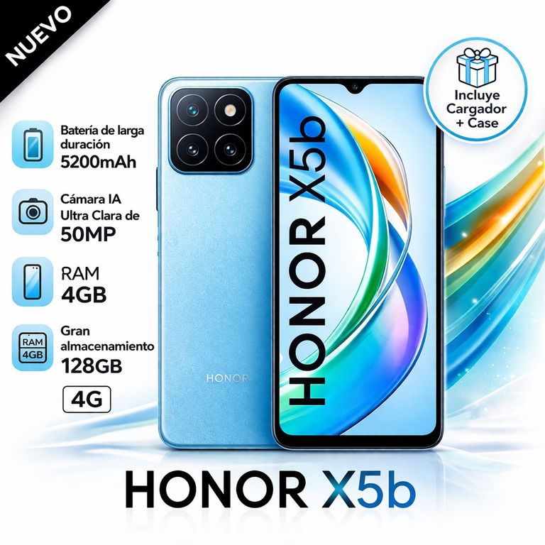 Celular X5B 6.5 pulg 4GB RAM 128GB 50MP Ocean Blue- CM