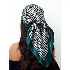KAST PE - Pañoleta Bandana Pañuelo Harlow de 90x90 cm Verde