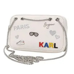 KARL LAGERFELD - MINI CROSSBODY BLANCO