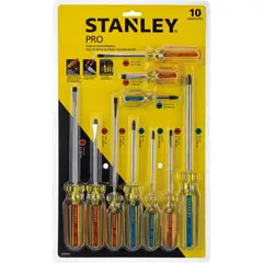 STANLEY - Juego de Desarmadores 10 Piezas STHT69172