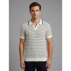 ISAGUE - POLO TEJIDO LEONARDO MANGA CORTA HOMBRE