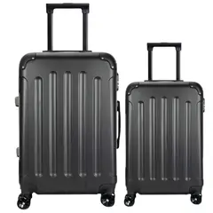 GENERICO - Set Maleta De Viaje Grande 23KG y Carry On 10kg Negro
