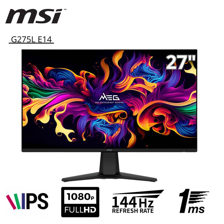 Monitor Plano Gaming G275L E14, 27" FHD IPS, 144 Hz