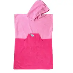 RED CARROT - Toalla poncho niña 4 a 7 años microfibra rosa rosa fuerte
