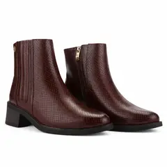 CHALADA - Botin Mujer Burdeo Casual Trafa