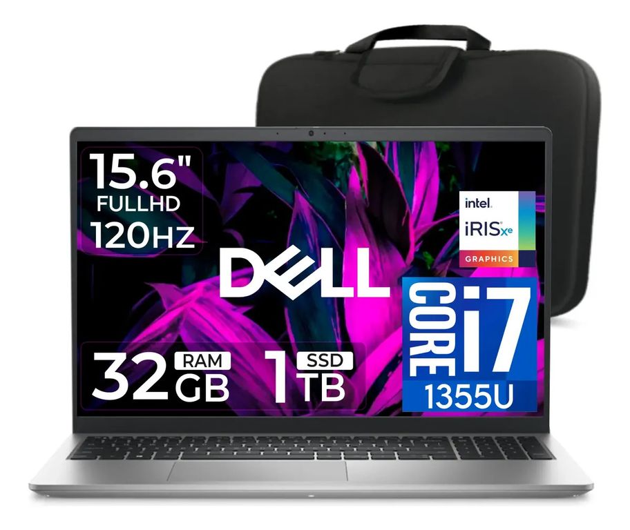 Laptop Dc15250 15.6 FHD Core i7-1355u 32gb Ram 1tb Ssd, intel xe graphics