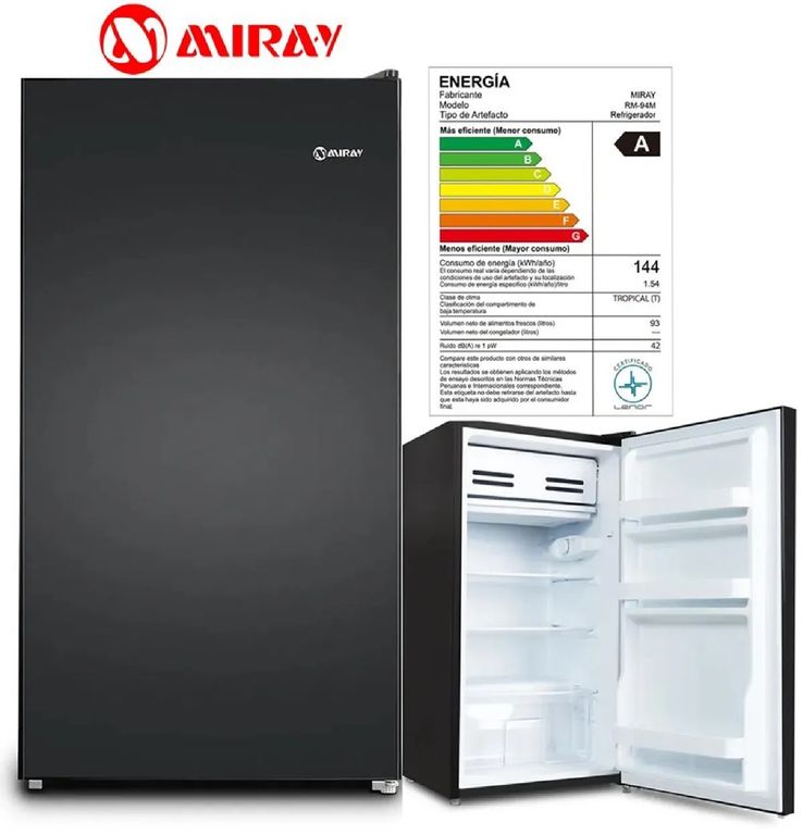 Frigobar Refrigeradora RM-94M 93L - Negro