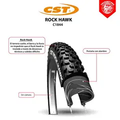 CST - LLANTA PARA BICICLETA ROCK HAWK 26 X 2.4 DK27