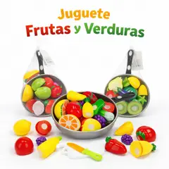 GENERICO - Set Frutas y Verduras con Sarten - 20pcs