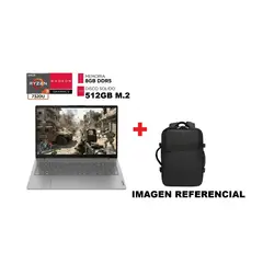 LENOVO - Laptop Amd Ryzen 3 7320U RAM 8GB DDR5 SSD 512GB Pantalla 15.6” FULL HD + MOCHILA