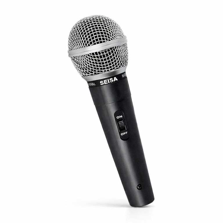 Micrófono con Cable M-58 Dinámico de Mano con Conector 6.5 mm para Karaoke y Amplificador