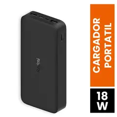 XIAOMI - Cargador Portátil Redmi Carga Rapida 18W 20000Mah Cable Micro USB Para Galaxy S26 Tab Ultra Buds 3